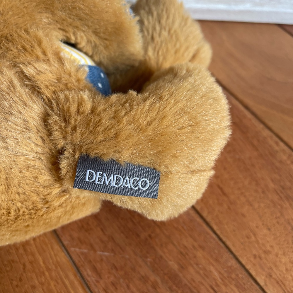 DEMDACO Patchwork Teddy Bear Plush – Mixed Fabric Brown Bear – 12” - Picture 3 of 9